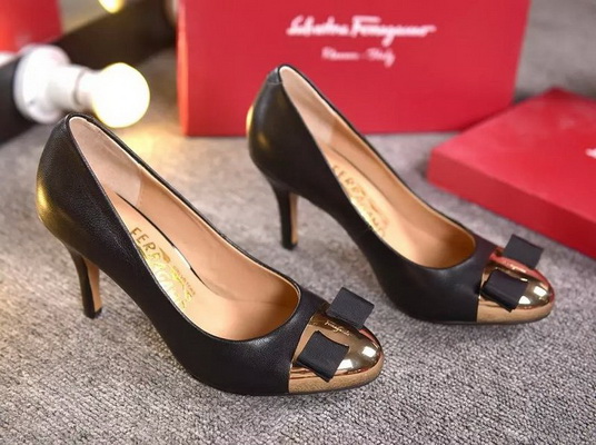 Ferragamo Shallow mouth kitten heel Shoes Women--022